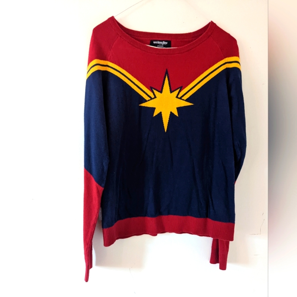WeLoveFine Captain Marvel Sweater